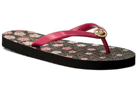 pink michael kors flip flops|michael kors flip flops sale.